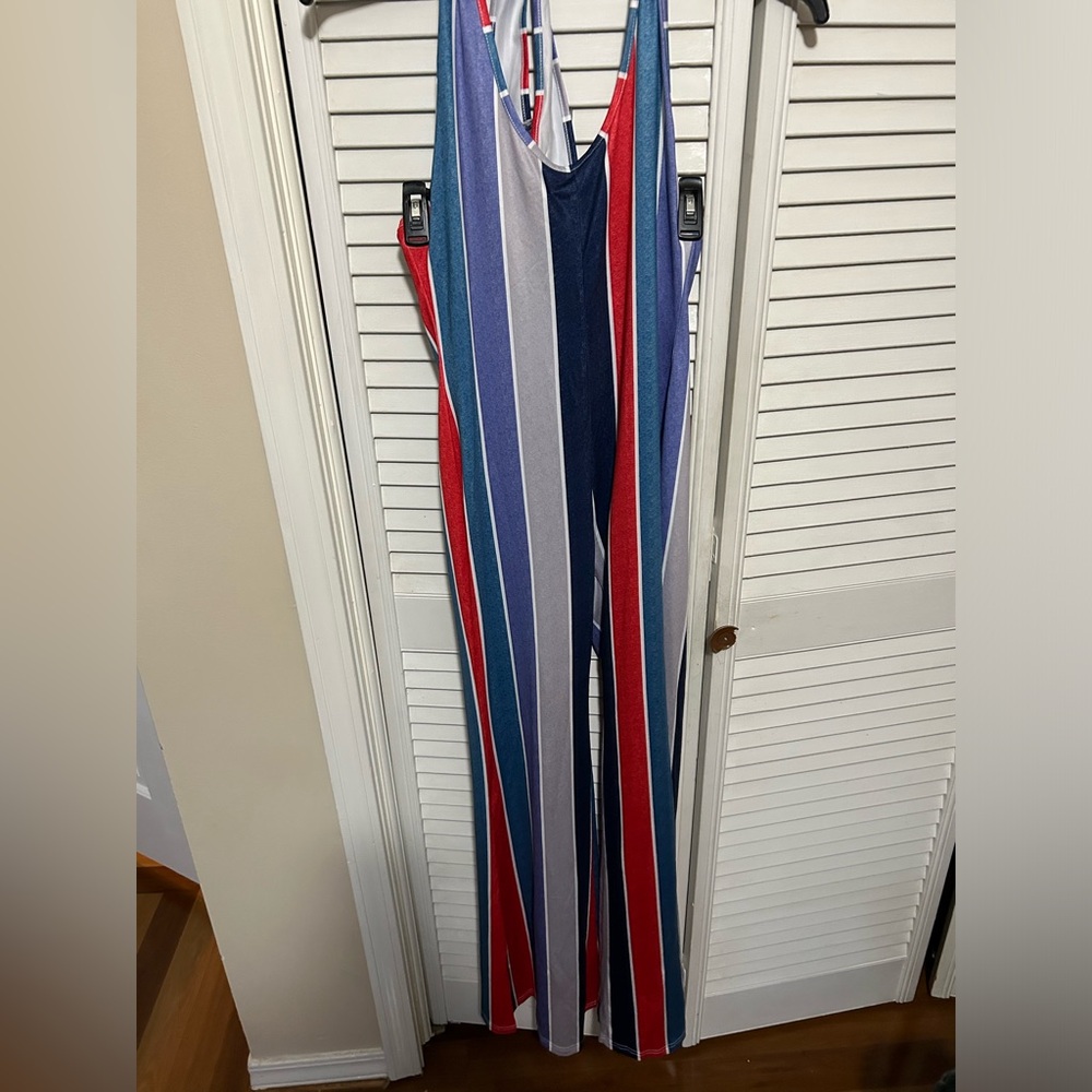 Striped jumpsuit